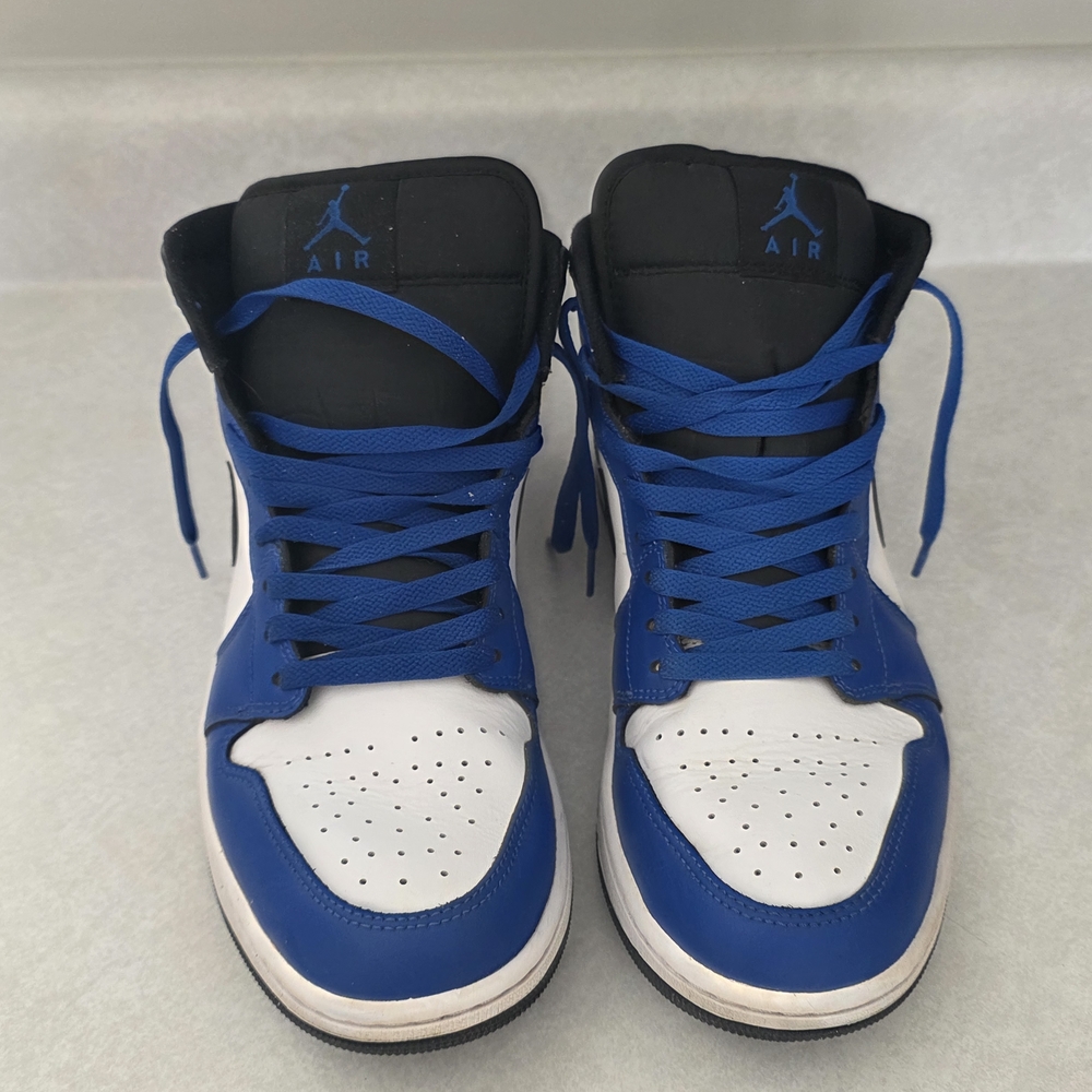 Nike Air Jordan 1 Mid shoes Size 10.5 "Game Royal/Black-White